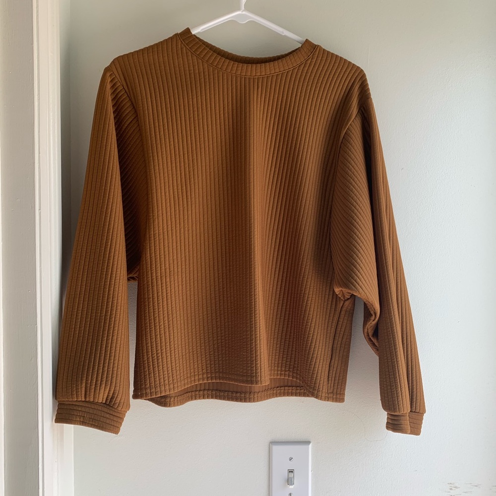 Burnt orange sweater